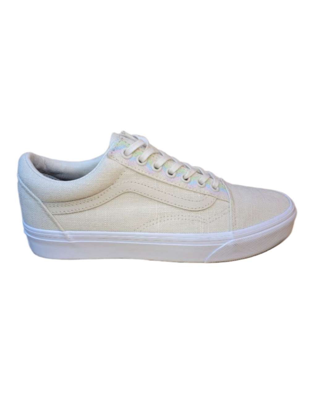 Vans Old Skool Sneakers "Turtledove" Hemp Linen Upper Shoes